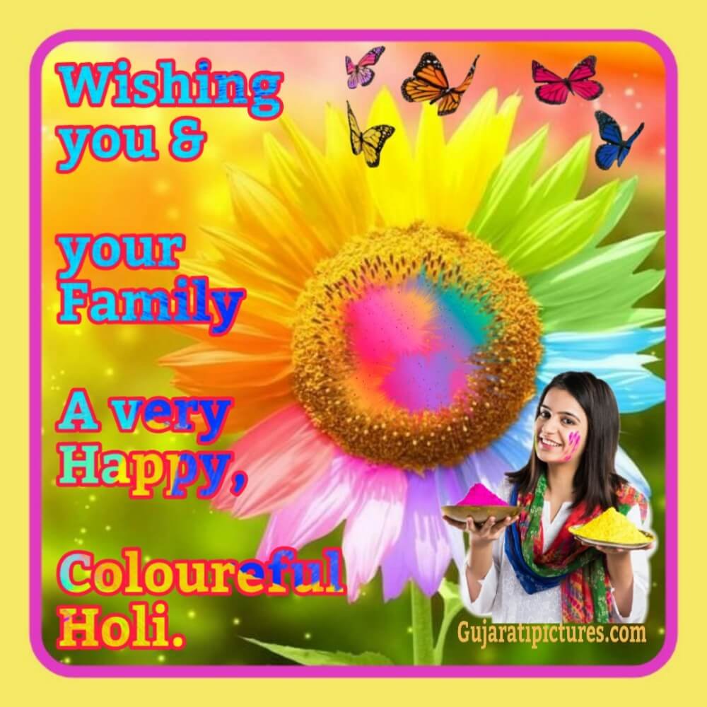 Colourful Holi Wish