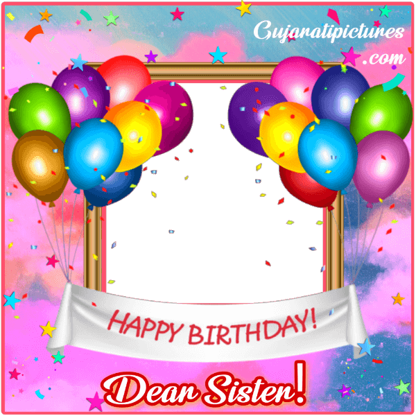 Happy Birthday Sister Photo Frame Online