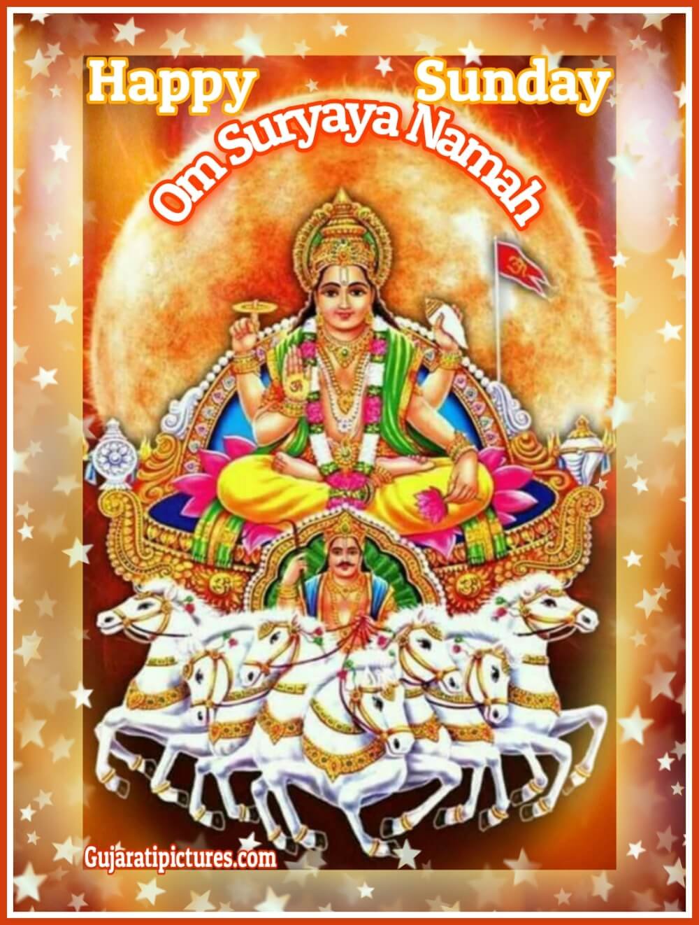 Om Suryaya Namah, Happy Sunday Image