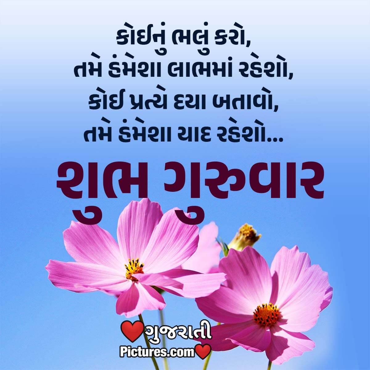 Shubh Guruwar Gujarati Quote